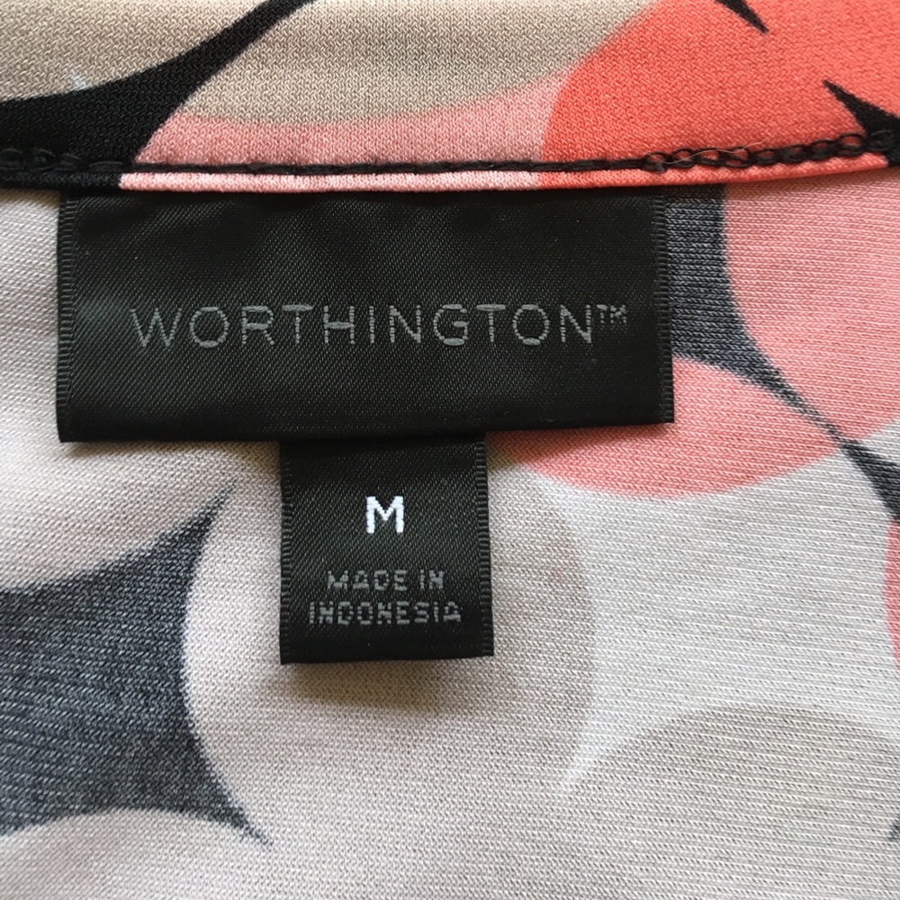 Worthington Orange Circle Blouse - Picture 3 of 3