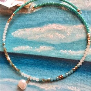 Beadded Choker• ✨💙💠⚪️✨