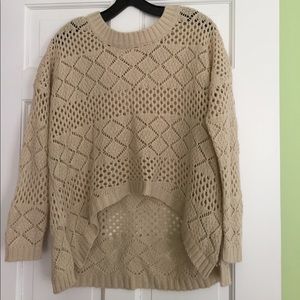 LF tan wool sweater