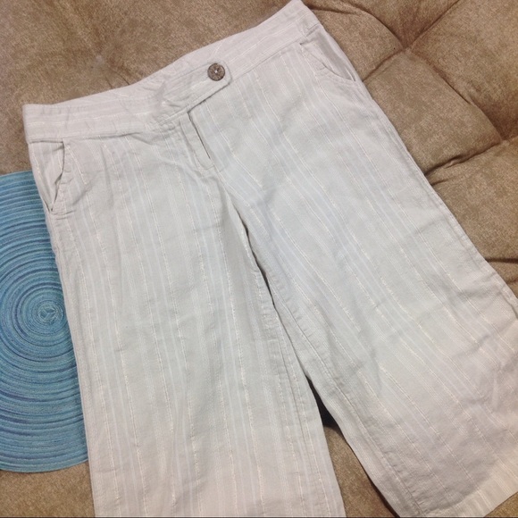 Fresh Wear SZ 13 Koolat Shorts Capri Linen Cotton - Picture 1 of 5