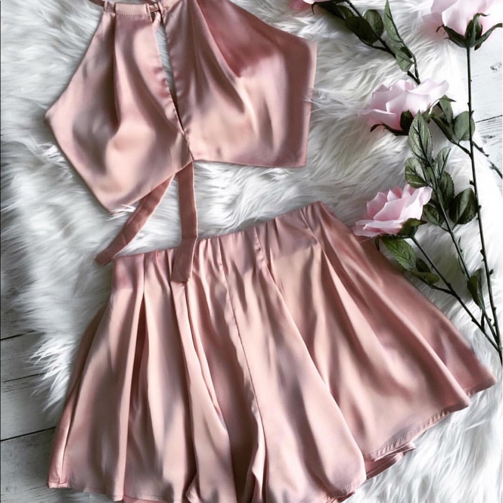 LAST 1 • HOST PICK! Blush Pink Matching Shorts Set - Picture 5 of 7