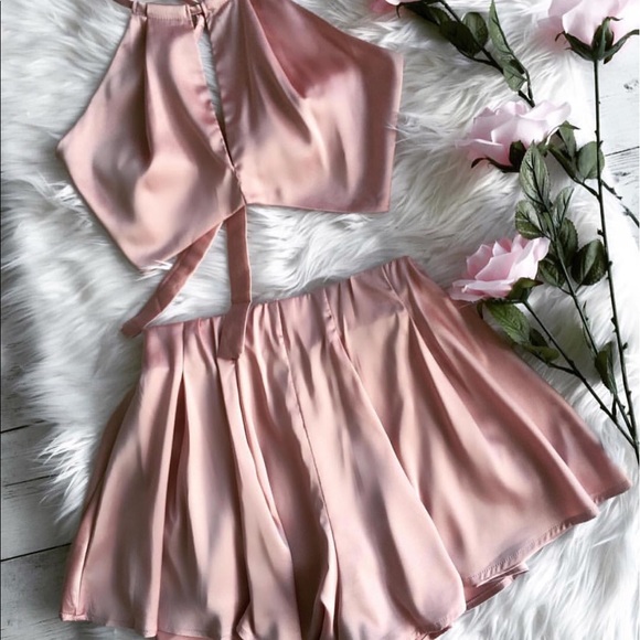 LAST 1 • HOST PICK! Blush Pink Matching Shorts Set - Picture 5 of 7