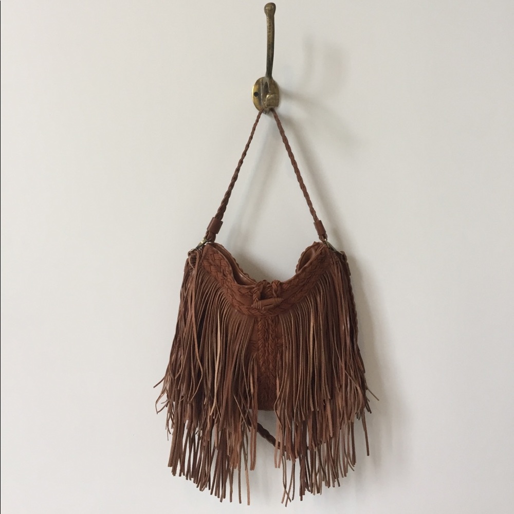 Sam Edelman Suede Fringe Purse