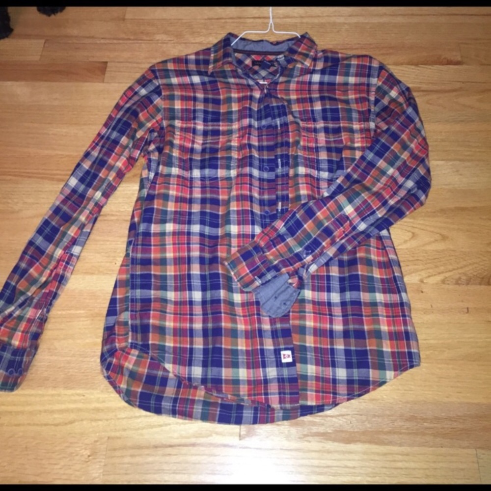 Lands end flannel button down