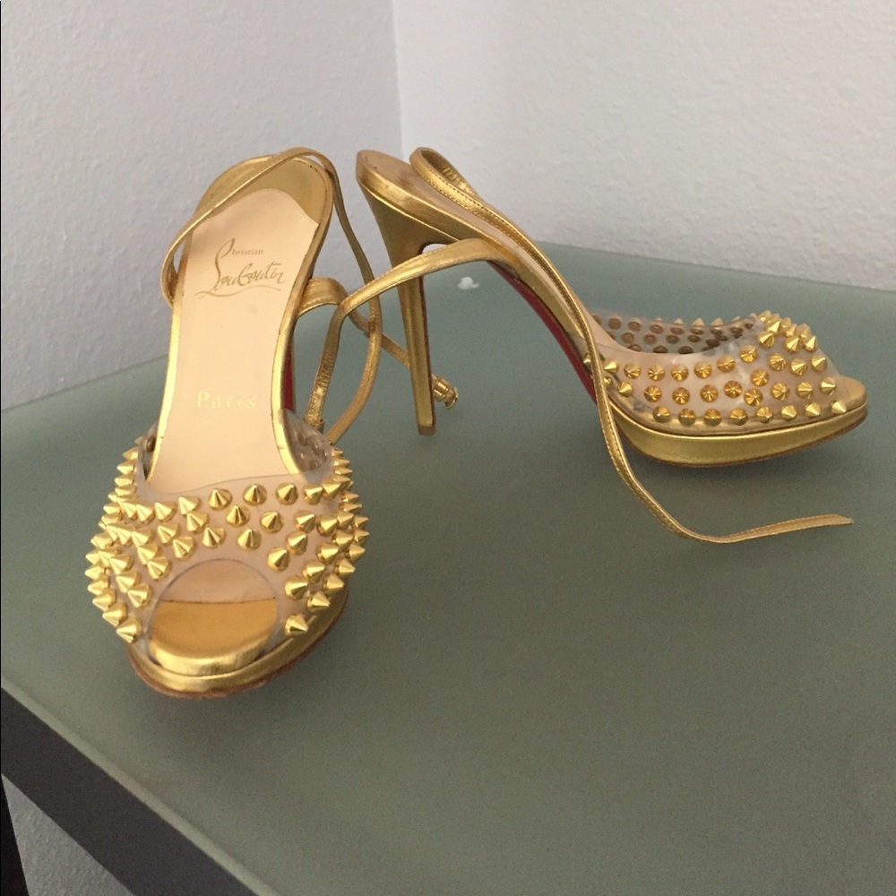 Authentic Christian Louboutin Studded Heels - image 1