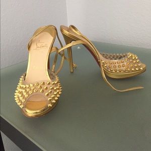 Authentic Christian Louboutin studded heels