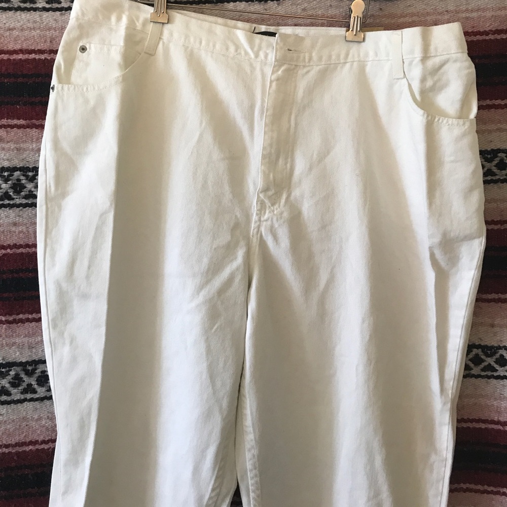 Ashley Stewart White Jeans