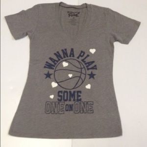 Mighty Fine, "Wanna Play One On One" shirt; Large