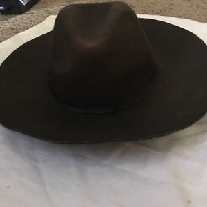 Brown cowboy style floppy hat from American eagle