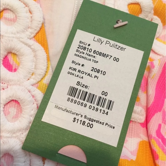 NWT Lilly Pulitzer Magnolia Top 00 - Picture 5 of 5