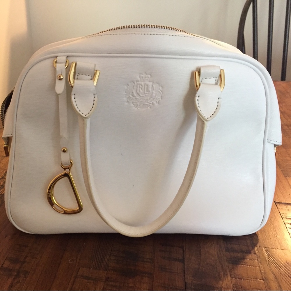 Ralph Lauren optc white satchel