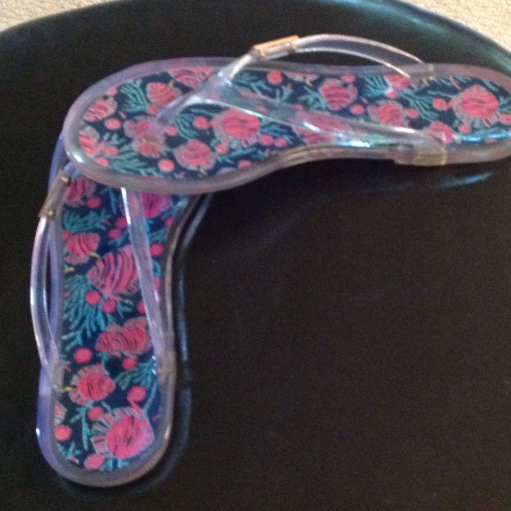 Lilly Pulitzer Flip Flops - Picture 2 of 3
