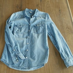 J. Crew Chambray Button-Up