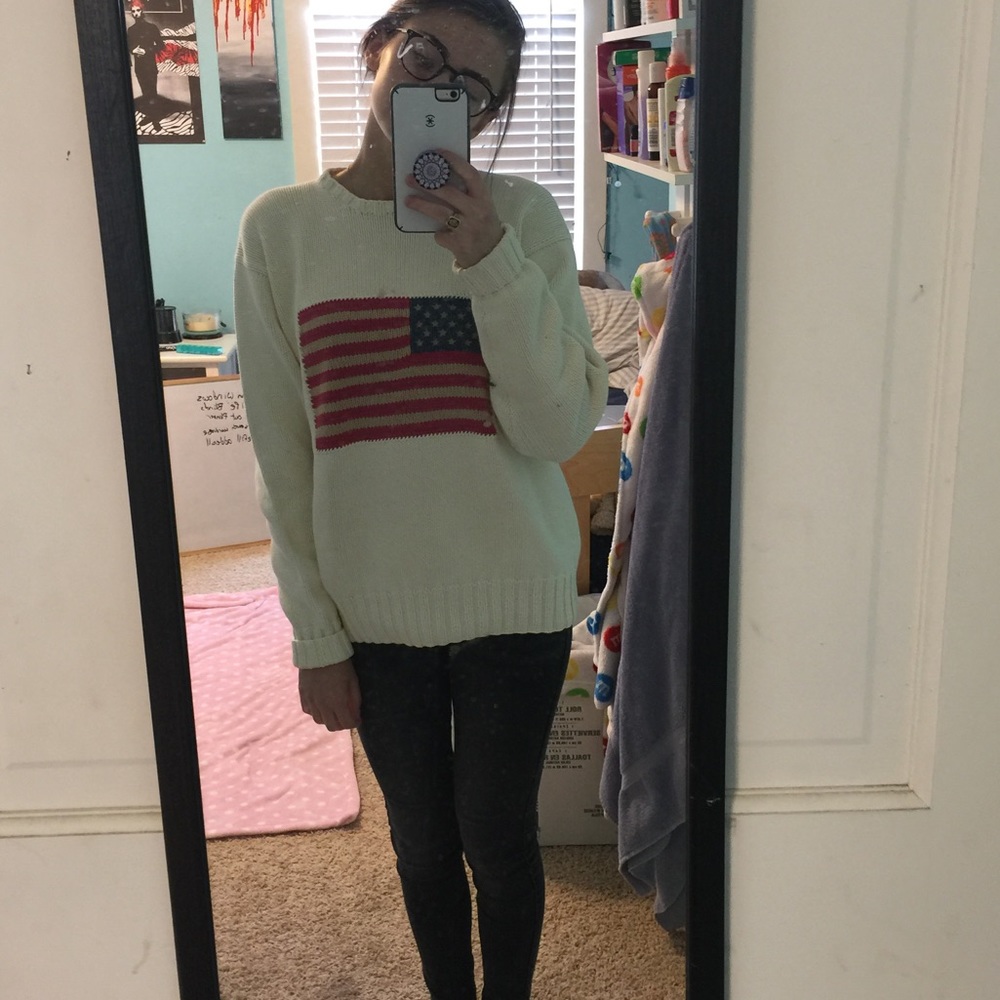 Vintage Ralph Lauren rare Polo Flag sweater