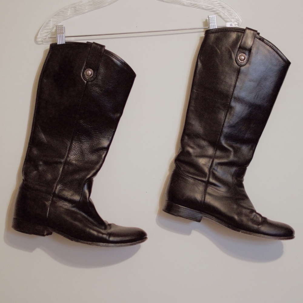 Frye Melissa Black Boots