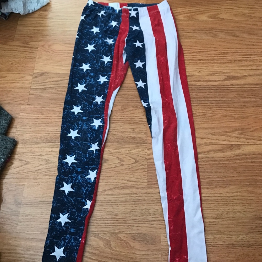 American flag legging