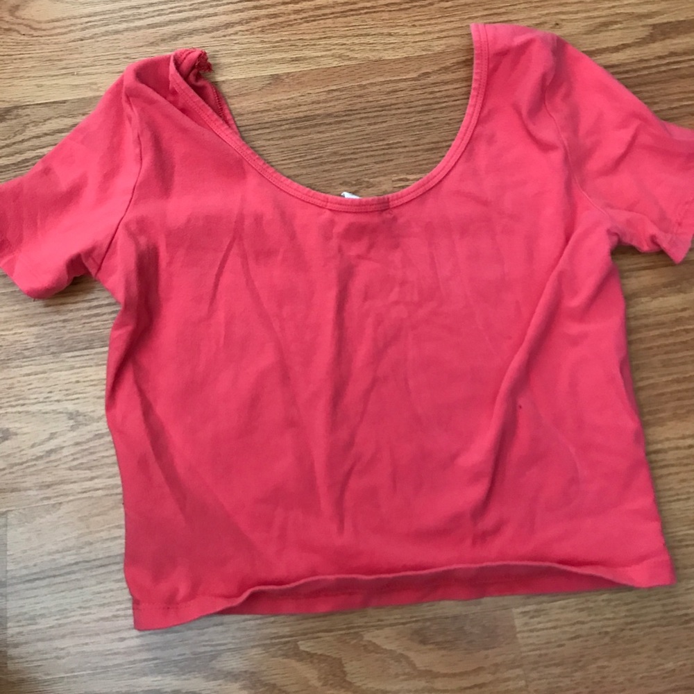 Coral crop top