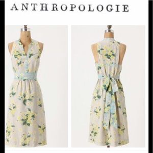 Anthropologie Dutch Yellow Shift Dress