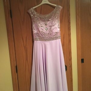 Lavender prom dress