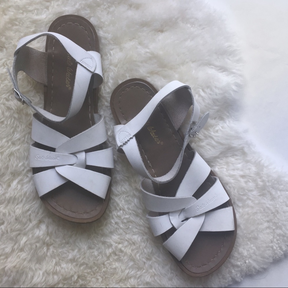 White Salt Water Sandals