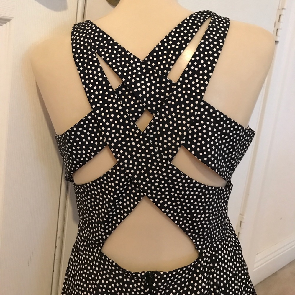 EUC Alyn Paige polka dot strap dress
