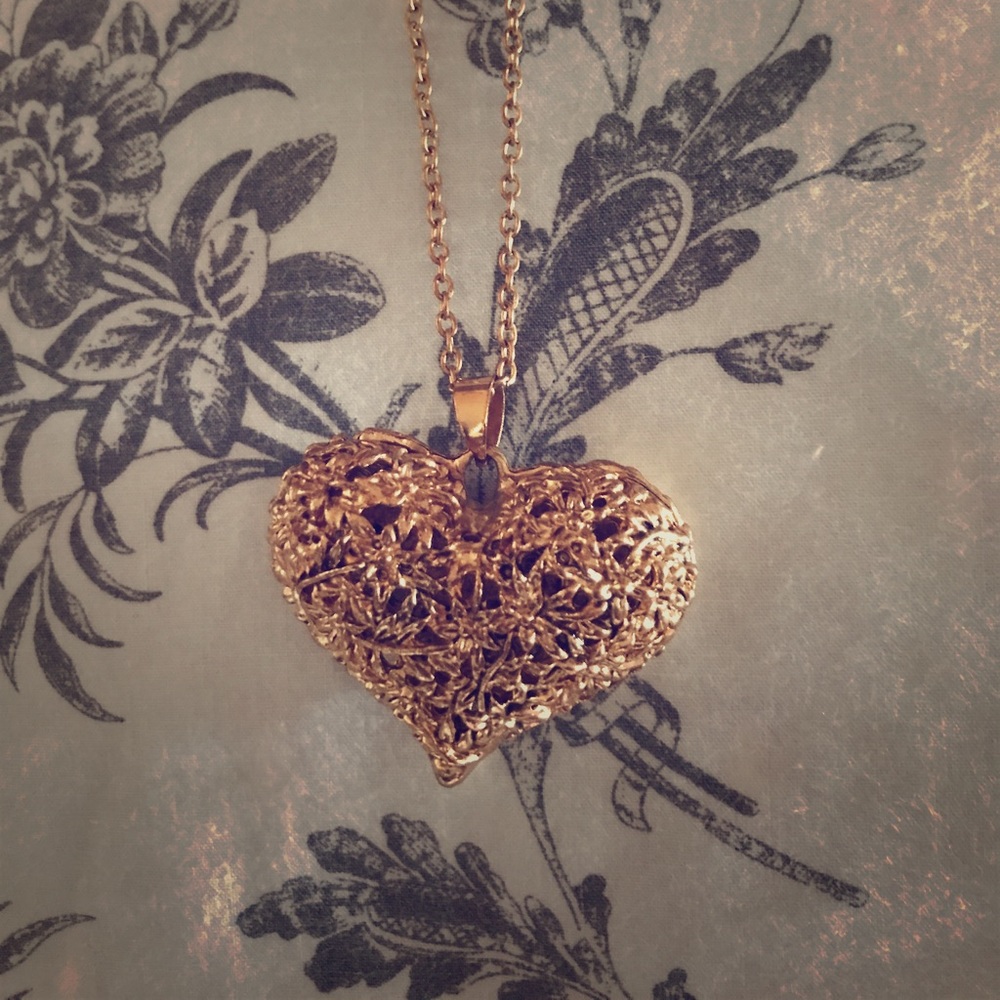 H & M heart shape Long necklaces
