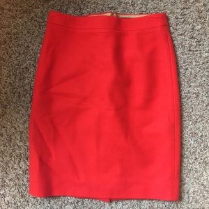🎉1 HR SALE!🎉 J. Crew Red Pencil Skirt