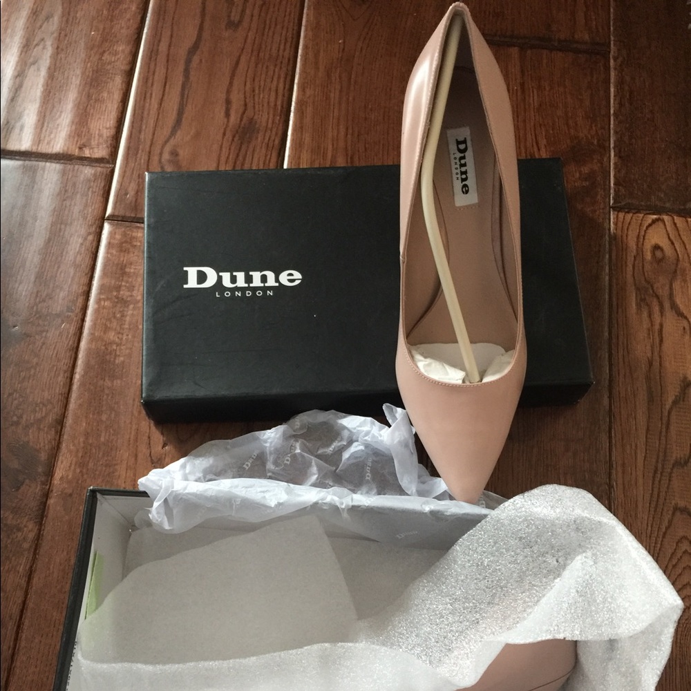 Dune patent LEATHER pumps pinkish