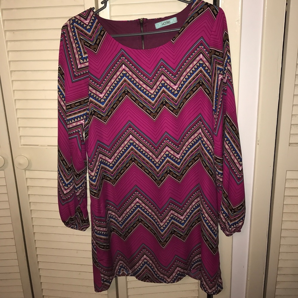 Chevron Print Dress