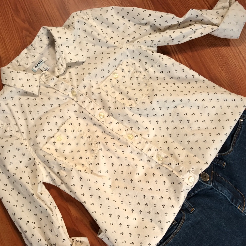 Old Navy Nauitcal linen button down