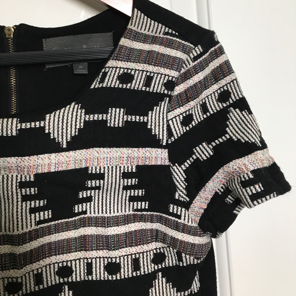 Anthropologie Sunday in Brooklyn Aztec top