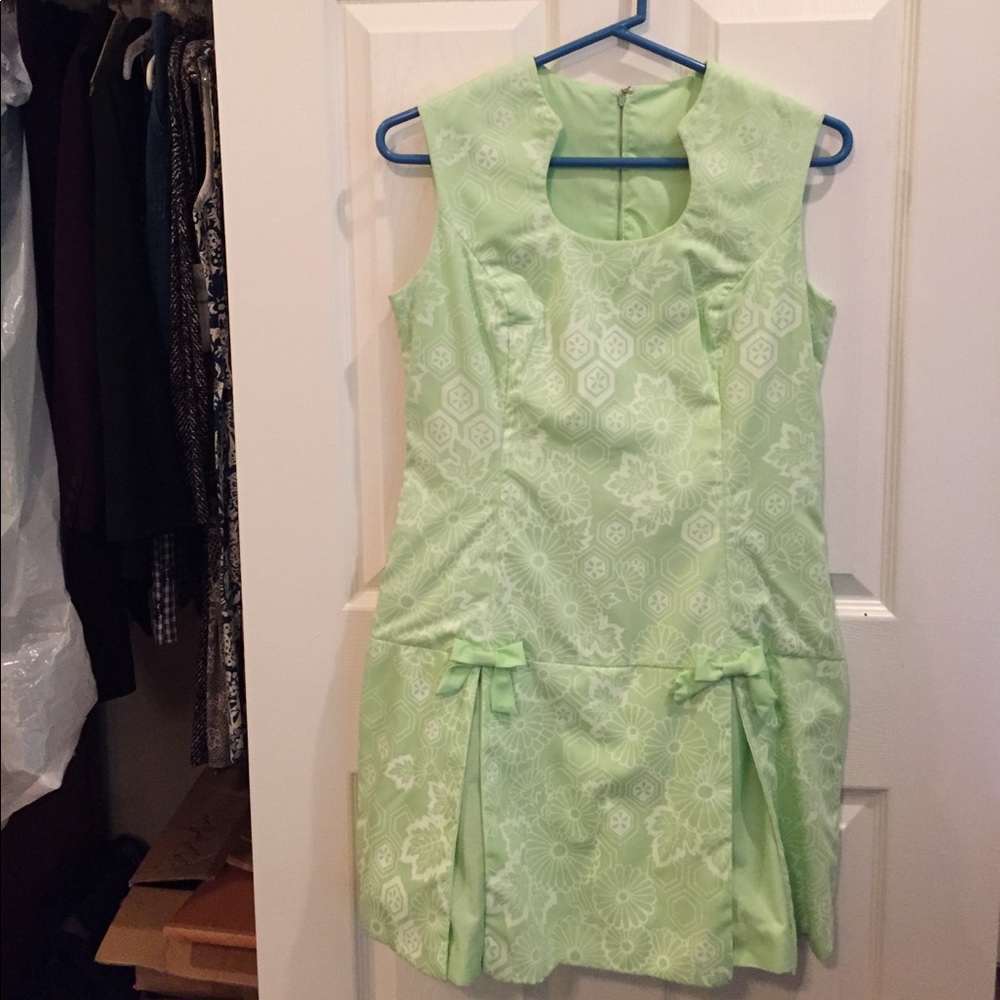 Retro Coulottes  Handmade? Green Print size M