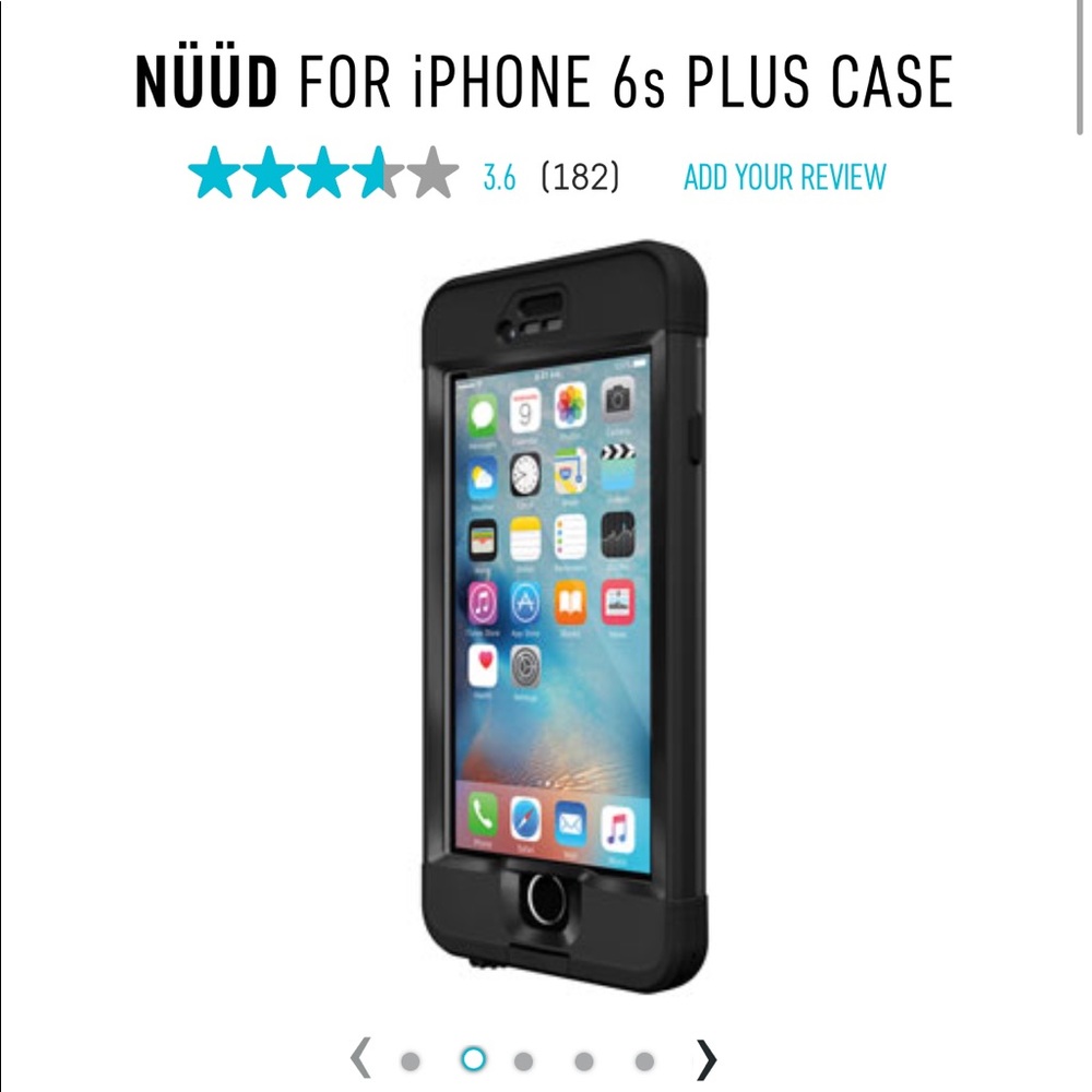 Black lifeproof case for iPhone 6/6s plus!