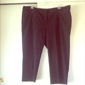 Lane Bryant Black Ankle Capris 24w