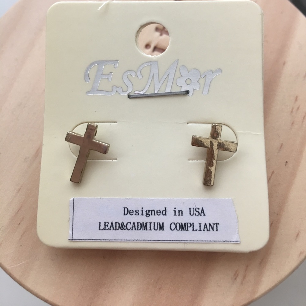 Cross Earring Studs
