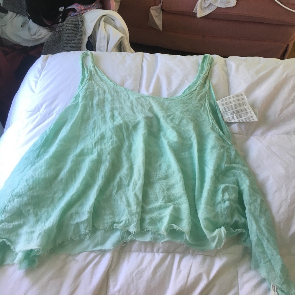 Mint blue free people swing tank