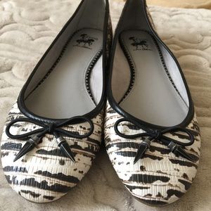 Brown, black, white flats!