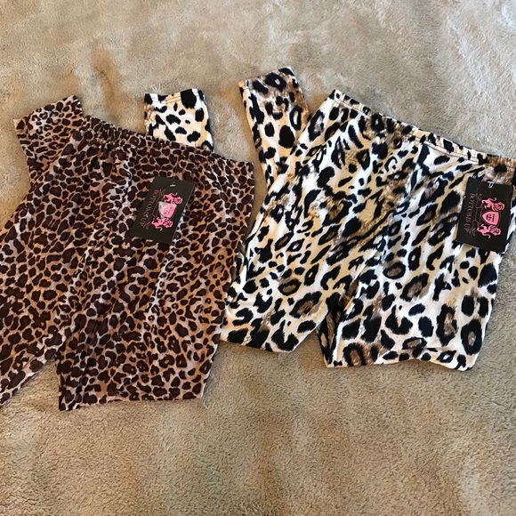 💜 HP 💜 NWT 2 for 1 Animal print softest legging S/M - Picture 2 of 8