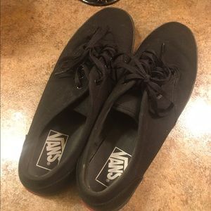 All Black Low Top Vans