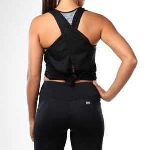 Gymshark black switchback gym vest