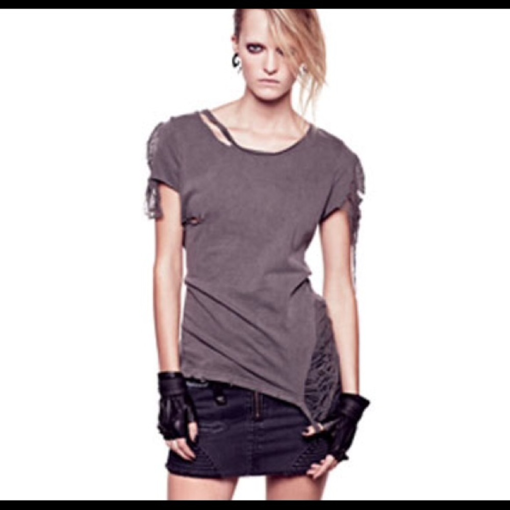 H&M Dragon Tattoo Mini Moto Skirt
