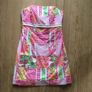 Lilly Pulitzer Local Patch Patchwork Bowen  Dress
