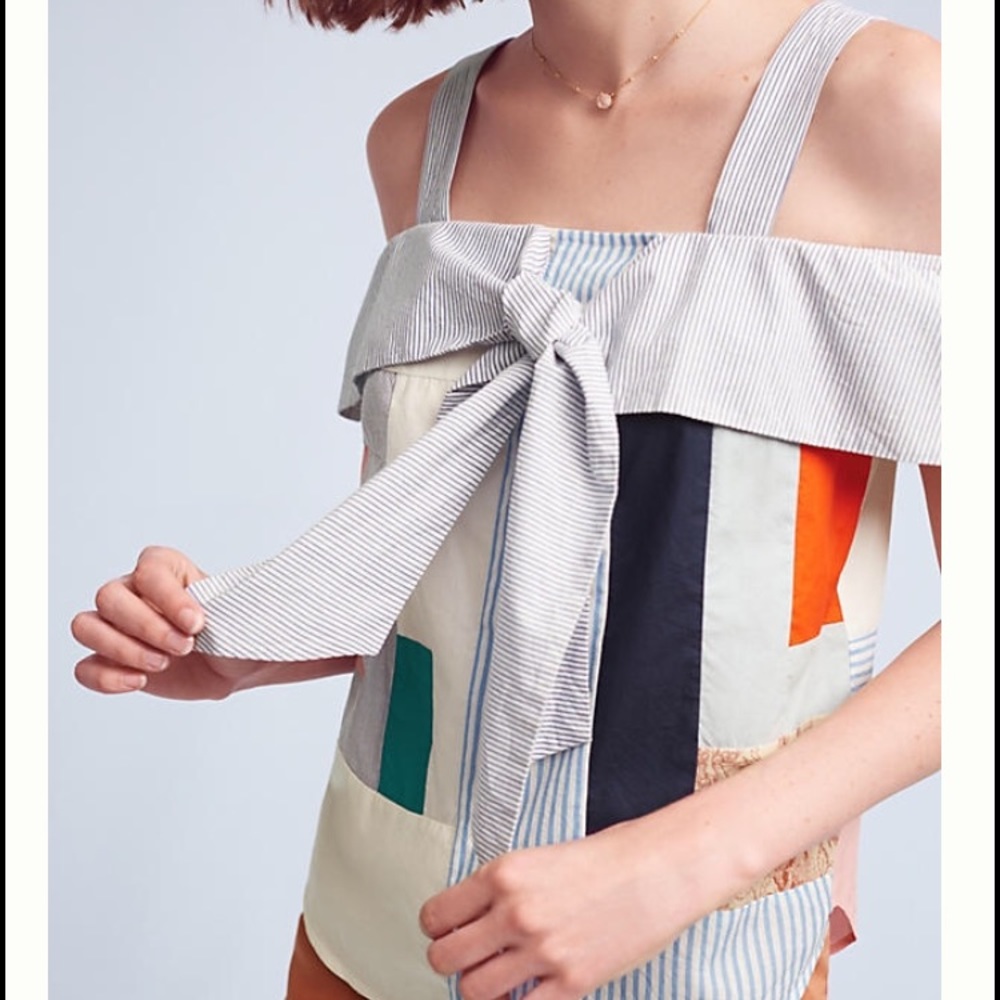 🔥Anthropologie Medley Open-Shoulder Top by Maeve