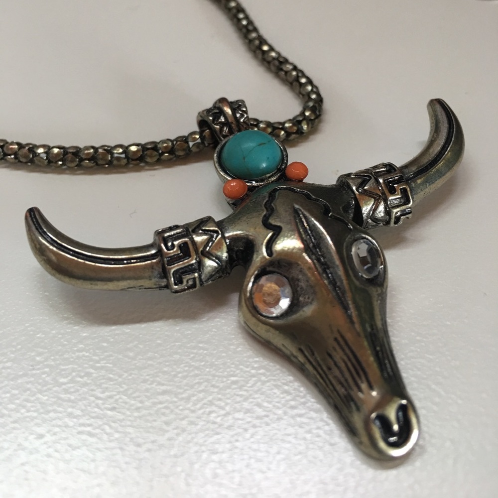 Buffalo 💀 skull necklace