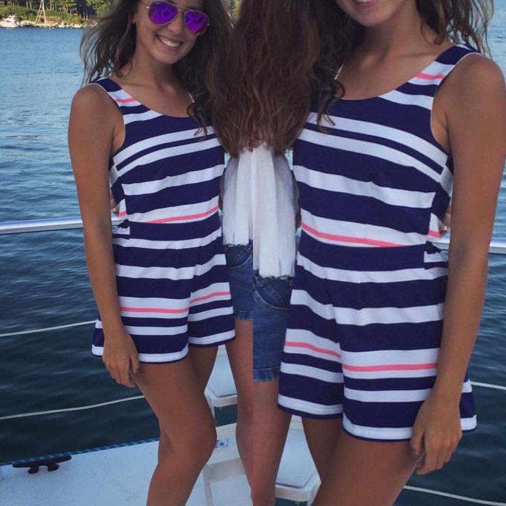 Stripped Romper