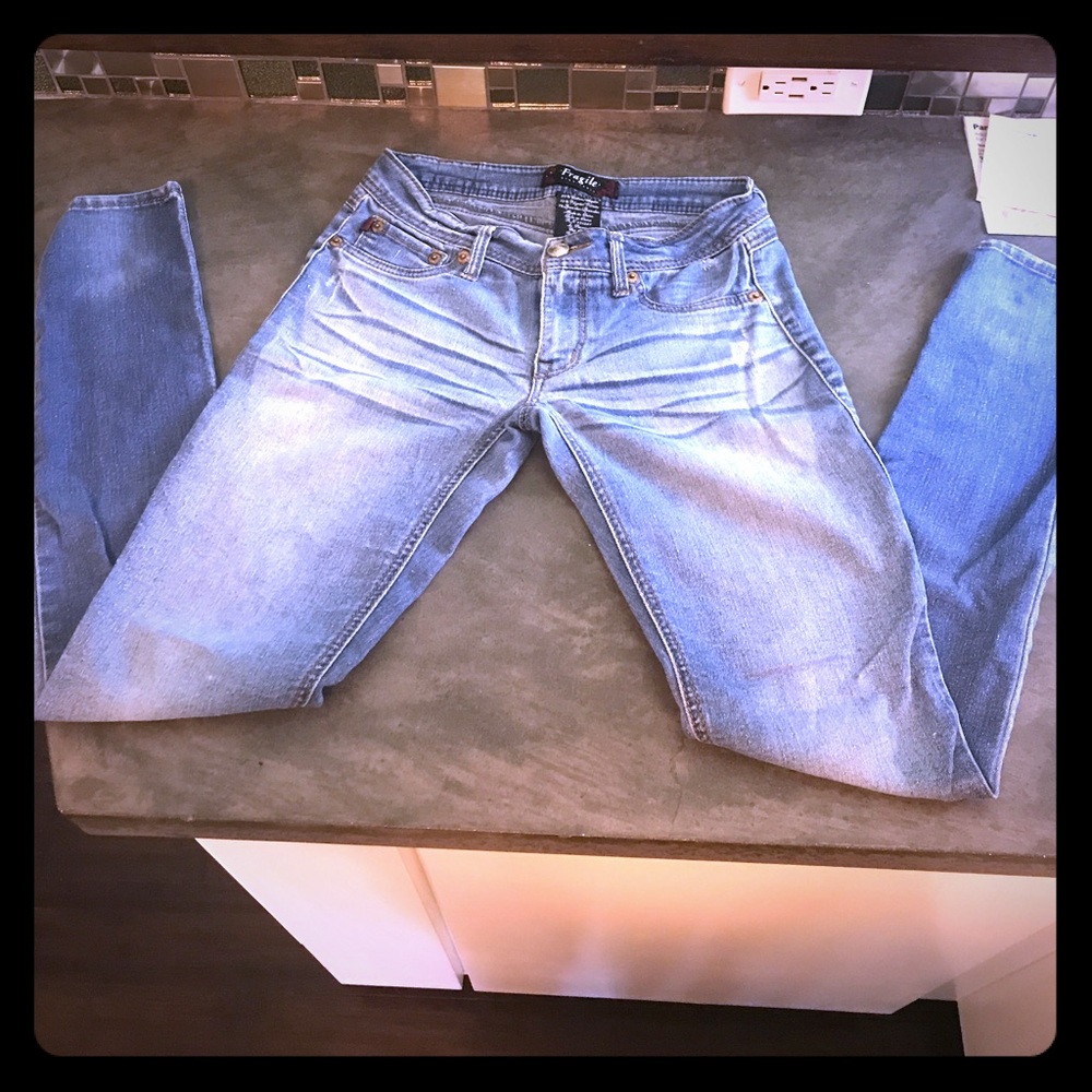 Size 1 womens jeans straight leg medium wash