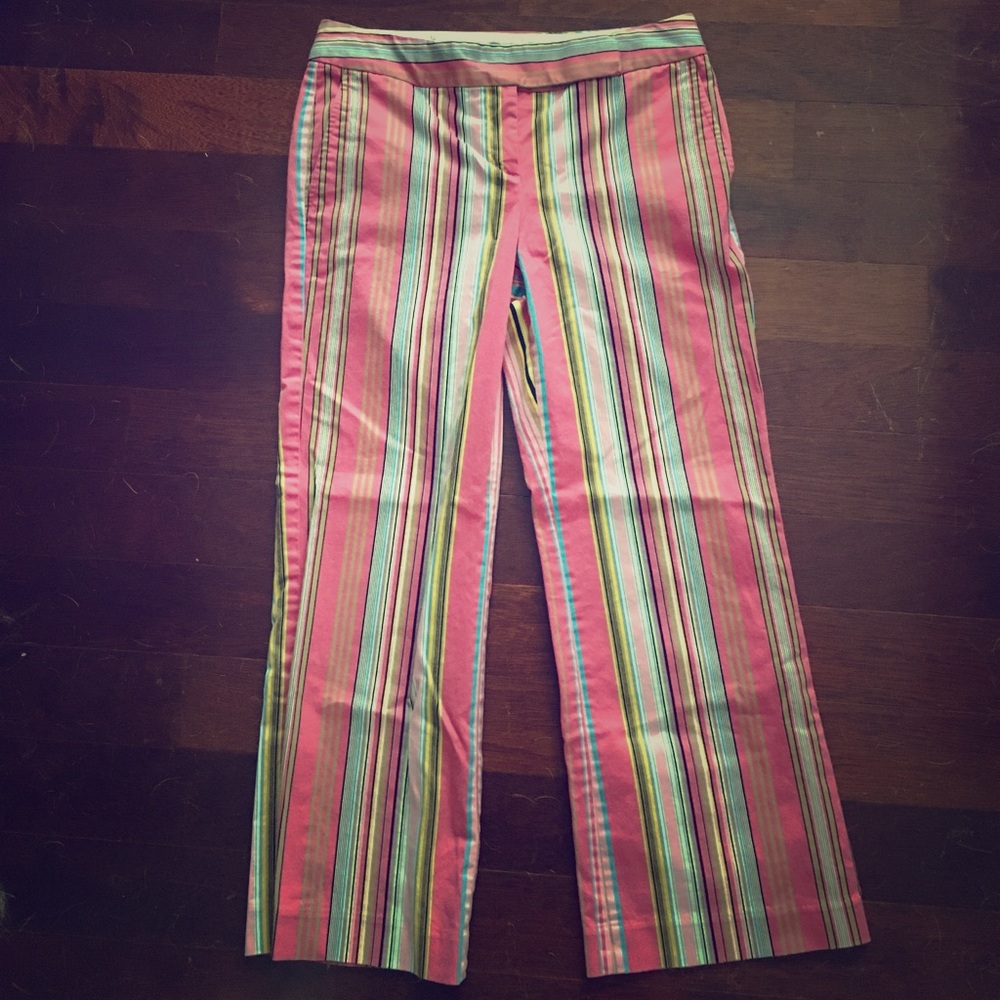 Express editor striped pants