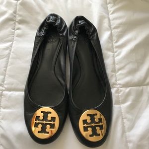 Tory butch black flats