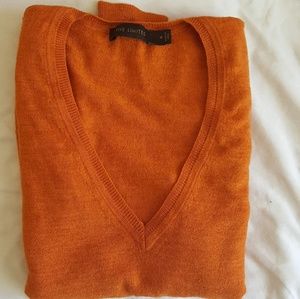 Pumpkin orange sweater from The Limited