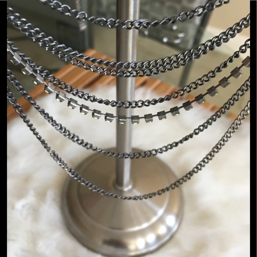 Pewter Multi strand Necklace